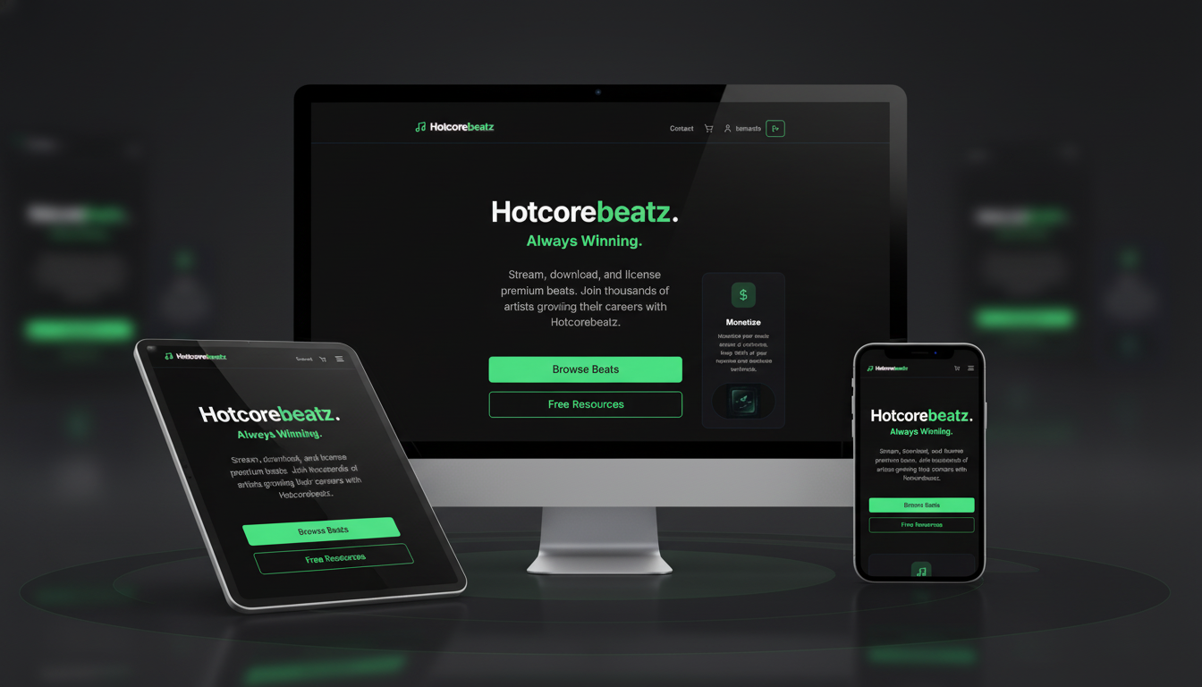 Hotcorebeatz - Premium Music Production Platform
